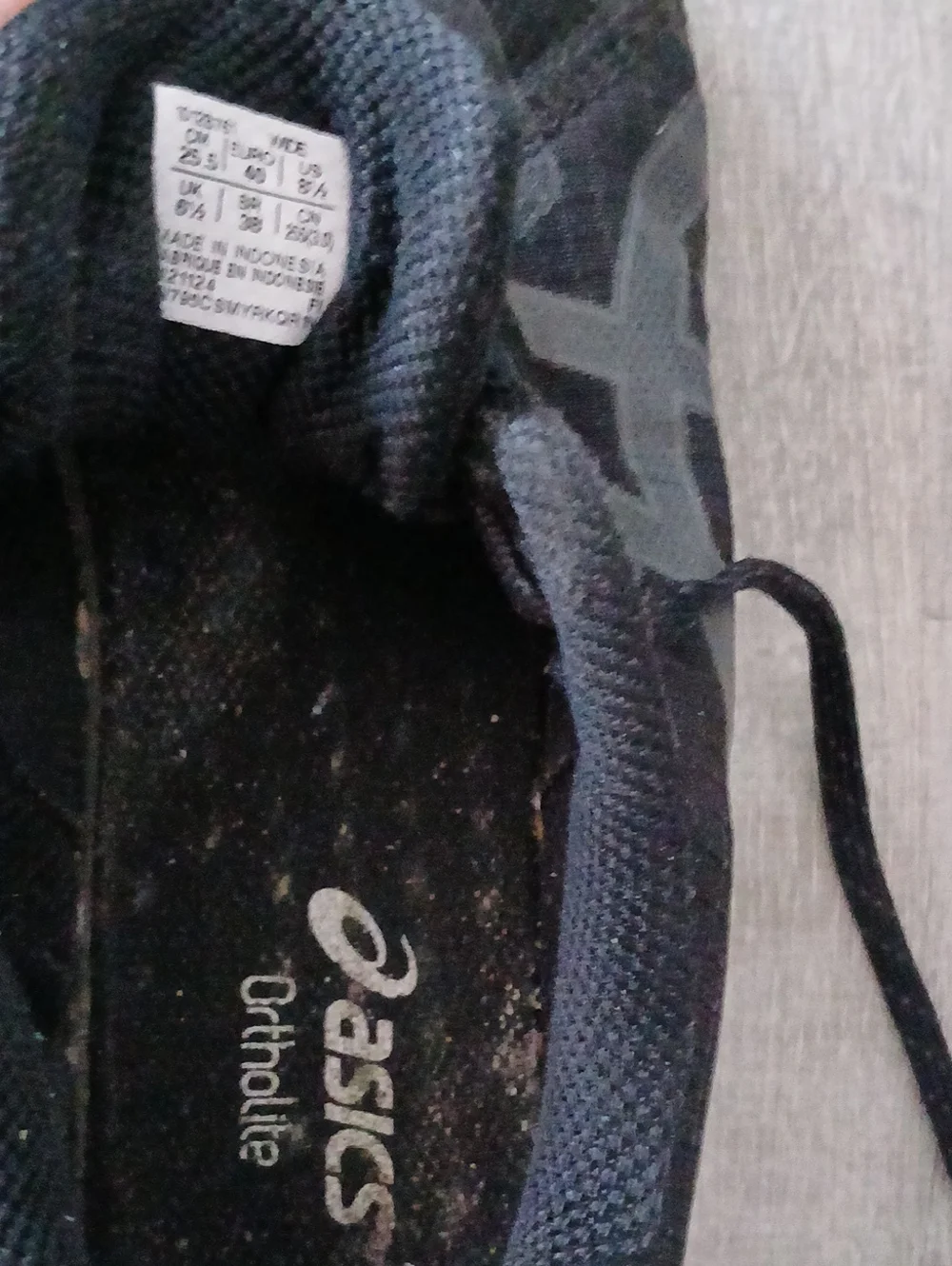 Asics All-Black Athletic Sneakers